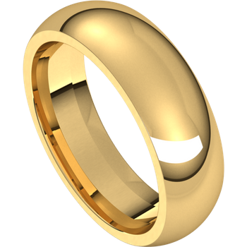 14K yellow gold Comfort Fit wedding band