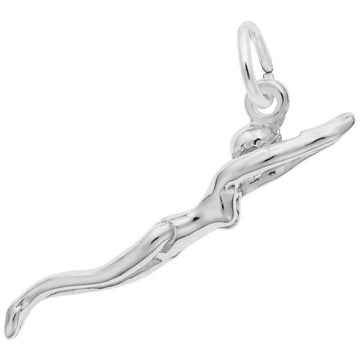 Sterling Silver Swimmer Charm