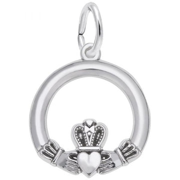 Sterling Silver Claddaugh Charm