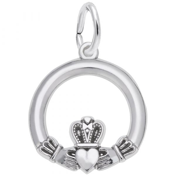 Sterling Silver Claddaugh Charm