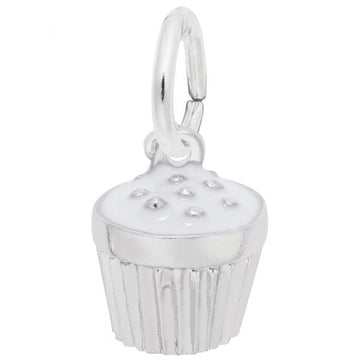 Sterling Silver Cupcake Charm