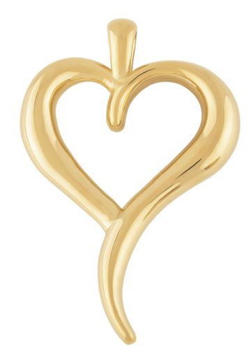14kyg Freeform Fluid Heart Pendant