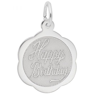 Sterling Silver Happy Birthday Charm