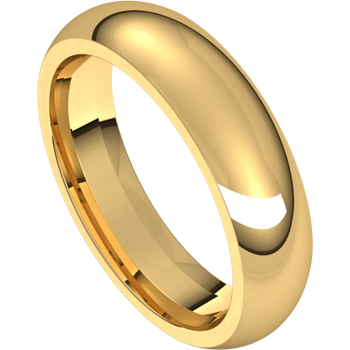14K yellow gold comfort fit wedding band