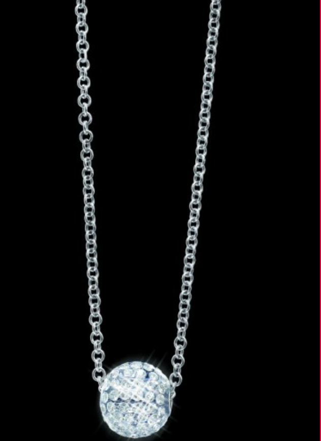 14K white gold diamond Solare necklace